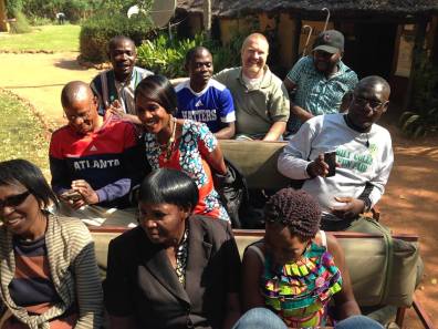 Wiphan leaders enjoyed a game drive at Nsobe game park (Photo Creds: Mom)